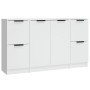 Sideboards 3 Stück weißes Sperrholz von vidaXL, Sideboards - Ref: Foro24-3115844, Preis: 145,28 €, Rabatt: %