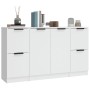 Sideboards 3 Stück weißes Sperrholz von vidaXL, Sideboards - Ref: Foro24-3115844, Preis: 145,28 €, Rabatt: %