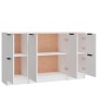 Aparadores 3 piezas madera contrachapada blanco de vidaXL, Aparadores - Ref: Foro24-3115844, Precio: 145,28 €, Descuento: %