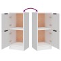 Aparadores 3 piezas madera contrachapada blanco de vidaXL, Aparadores - Ref: Foro24-3115844, Precio: 145,28 €, Descuento: %