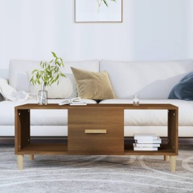 Brown oak plywood coffee table 102x50x40 cm by vidaXL, Coffee table - Ref: Foro24-817527, Price: 61,99 €, Discount: %