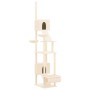 Árbol rascador para gatos de suelo a techo crema 277-303 cm de vidaXL, Mobiliario para gatos - Ref: Foro24-171612, Precio: 11...