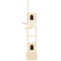 Árbol rascador para gatos de suelo a techo crema 277-303 cm de vidaXL, Mobiliario para gatos - Ref: Foro24-171612, Precio: 11...