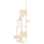 Árbol rascador para gatos de suelo a techo crema 277-303 cm de vidaXL, Mobiliario para gatos - Ref: Foro24-171612, Precio: 11...