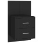 Headboard with black plywood bedside tables by vidaXL, Headboards and footboards - Ref: Foro24-3115757, Price: 161,99 €, Disc...