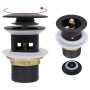 Push drain overflow function black 6.4x6.4x9.1 cm by vidaXL, Faucets - Ref: Foro24-149056, Price: 12,99 €, Discount: %