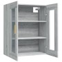 Armario de pared colgante gris Sonoma 69,5x34x90 cm de vidaXL, Aparadores - Ref: Foro24-817388, Precio: 82,75 €, Descuento: %