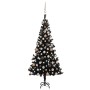 Árbol de Navidad preiluminado con luces y bolas negro 150 cm de vidaXL, Arboles de navidad - Ref: Foro24-3077589, Precio: 73,...