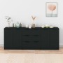 3-piece black plywood sideboard by vidaXL, Sideboards - Ref: Foro24-3115781, Price: 157,99 €, Discount: %