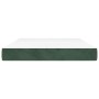 Colchón muelles ensacados terciopelo verde oscuro 140x190x20 cm de vidaXL, Colchones - Ref: Foro24-347791, Precio: 218,42 €, ...