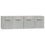 Wall cabinets 2 units concrete gray plywood 60x36.5x35 cm by vidaXL, Lockers and storage cabinets - Ref: Foro24-3115631, Pric...