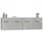 Wall cabinets 2 units concrete gray plywood 60x36.5x35 cm by vidaXL, Lockers and storage cabinets - Ref: Foro24-3115631, Pric...