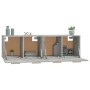 Wall cabinets 2 units concrete gray plywood 60x36.5x35 cm by vidaXL, Lockers and storage cabinets - Ref: Foro24-3115631, Pric...