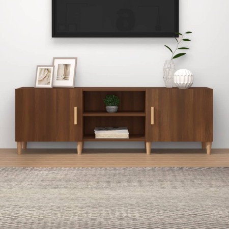 Oak brown plywood TV cabinet 150x30x50 cm by vidaXL, TV Furniture - Ref: Foro24-817503, Price: 83,21 €, Discount: %