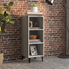 Aparador de madera de ingeniería gris Sonoma 34,5x32,5x90 cm de vidaXL, Aparadores - Ref: Foro24-817424, Precio: 41,02 €, Des...