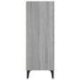 Aparador de madera de ingeniería gris Sonoma 34,5x32,5x90 cm de vidaXL, Aparadores - Ref: Foro24-817424, Precio: 40,98 €, Des...