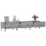 Sonoma gray plywood TV cabinet 150x34.5x30 cm by vidaXL, TV Furniture - Ref: Foro24-817508, Price: 82,99 €, Discount: %