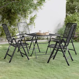 Garten-Ess-Set 3-tlg. Streckmetallgewebe anthrazit von vidaXL, Gartensets - Ref: Foro24-3084722, Preis: 300,29 €, Rabatt: %