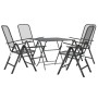 Set de comedor de jardín 3 pzas malla metal expandido antracita de vidaXL, Conjuntos de jardín - Ref: Foro24-3084722, Precio:...