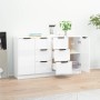 Sideboards 2 units glossy white plywood 60x30x70 cm by vidaXL, Sideboards - Ref: Foro24-3115792, Price: 167,45 €, Discount: %