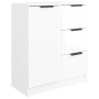 Aparadores 2 uds madera contrachapada blanco brillo 60x30x70 cm de vidaXL, Aparadores - Ref: Foro24-3115792, Precio: 166,04 €...