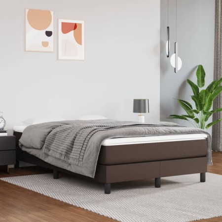 Brown synthetic leather pocket spring mattress 120x200x20 cm by vidaXL, Mattresses - Ref: Foro24-347765, Price: 211,99 €, Dis...