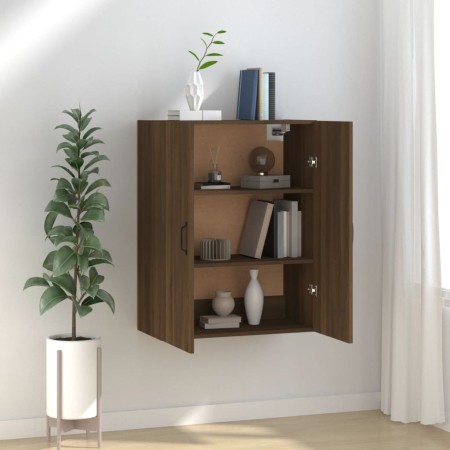 Brown oak engineered wood hanging cabinet 69.5x34x90cm by vidaXL, Lockers and storage cabinets - Ref: Foro24-817386, Price: 7...