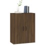 Brown oak engineered wood hanging cabinet 69.5x34x90cm by vidaXL, Lockers and storage cabinets - Ref: Foro24-817386, Price: 7...