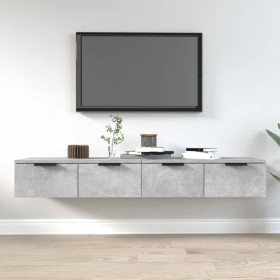 Hängeschränke 2 Stück Beton grau Sperrholz 68x30x20 cm von vidaXL, Regale und Regale - Ref: Foro24-3115895, Preis: 81,60 €, R...