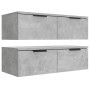 Hängeschränke 2 Stück Beton grau Sperrholz 68x30x20 cm von vidaXL, Regale und Regale - Ref: Foro24-3115895, Preis: 79,47 €, R...