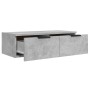 Hängeschränke 2 Stück Beton grau Sperrholz 68x30x20 cm von vidaXL, Regale und Regale - Ref: Foro24-3115895, Preis: 79,47 €, R...