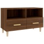 TV stand made of brown oak plywood, measuring 80x36x50 cm. by vidaXL, TV Furniture - Ref: Foro24-817491, Price: 60,96 €, Disc...