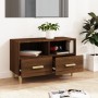 TV stand made of brown oak plywood, measuring 80x36x50 cm. by vidaXL, TV Furniture - Ref: Foro24-817491, Price: 60,96 €, Disc...