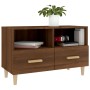 TV stand made of brown oak plywood, measuring 80x36x50 cm. by vidaXL, TV Furniture - Ref: Foro24-817491, Price: 60,96 €, Disc...