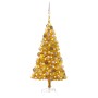 Beleuchteter Weihnachtsbaum mit Lichtern und Kugeln gold 120 cm von vidaXL, Weihnachtsbäume - Ref: Foro24-3077603, Preis: 60,...