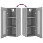 Sonoma gray hanging wall cabinet 34.5x34x90 cm by vidaXL, Sideboards - Ref: Foro24-817448, Price: 47,82 €, Discount: %