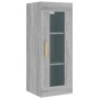 Armario de pared colgante gris Sonoma 34,5x34x90 cm de vidaXL, Aparadores - Ref: Foro24-817445, Precio: 56,19 €, Descuento: %