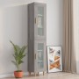 Armario de pared colgante gris Sonoma 34,5x34x90 cm de vidaXL, Aparadores - Ref: Foro24-817445, Precio: 56,19 €, Descuento: %