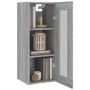 Armario de pared colgante gris Sonoma 34,5x34x90 cm de vidaXL, Aparadores - Ref: Foro24-817445, Precio: 56,19 €, Descuento: %