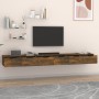 Wall cabinets 2 units smoked oak plywood 102x30x20cm by vidaXL, Shelves and shelves - Ref: Foro24-3115905, Price: 137,11 €, D...