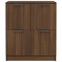 Sideboards 2 Stück braunes Eichensperrholz 60x30x70 cm von vidaXL, Sideboards - Ref: Foro24-3115811, Preis: 116,72 €, Rabatt: %