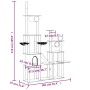 Katzenkratzbaum mit dunkelgrauen Sisalstämmen, 279 cm von vidaXL, Katzenmöbel - Ref: Foro24-171617, Preis: 152,97 €, Rabatt: %