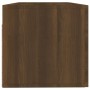 Armario pared madera contrachapada marrón roble 100x36,5x35 cm de vidaXL, Taquillas y armarios de almacenamiento - Ref: Foro2...