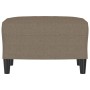 Reposapiés de tela gris taupe 60x50x41 cm de vidaXL, Otomanas - Ref: Foro24-349286, Precio: 61,31 €, Descuento: %