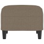 Reposapiés de tela gris taupe 60x50x41 cm de vidaXL, Otomanas - Ref: Foro24-349286, Precio: 61,31 €, Descuento: %