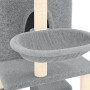 Cat scratching post with light gray sisal posts 180 cm by vidaXL, Cat furniture - Ref: Foro24-171601, Price: 95,71 €, Discoun...