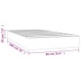 Pink velvet pocket spring mattress 90x190x20 cm by vidaXL, Mattresses - Ref: Foro24-347713, Price: 135,60 €, Discount: %