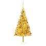 Árbol de Navidad preiluminado con luces y bolas dorado 210 cm de vidaXL, Arboles de navidad - Ref: Foro24-3077606, Precio: 12...