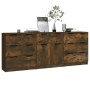 3-piece plywood sideboard in smoked oak color by vidaXL, Sideboards - Ref: Foro24-3115801, Price: 213,86 €, Discount: %