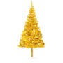 Árbol de Navidad preiluminado con luces y bolas dorado 210 cm de vidaXL, Arboles de navidad - Ref: Foro24-3077606, Precio: 12...